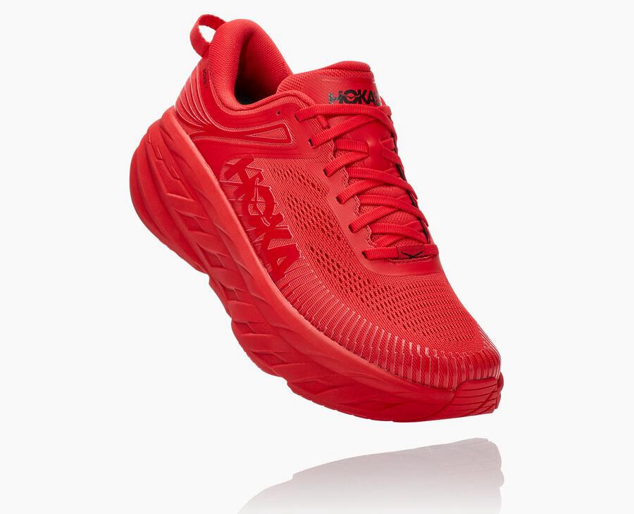 Tenis Hoka One One Hombre Rojos - Bondi 7 - NDKW43712